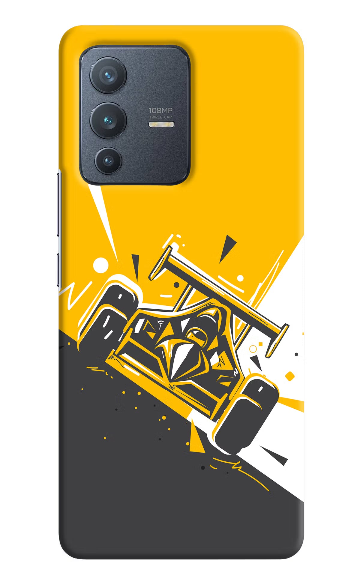 Track King Vivo V23 Pro 5G Hard Case Back Cover by Casekaro
