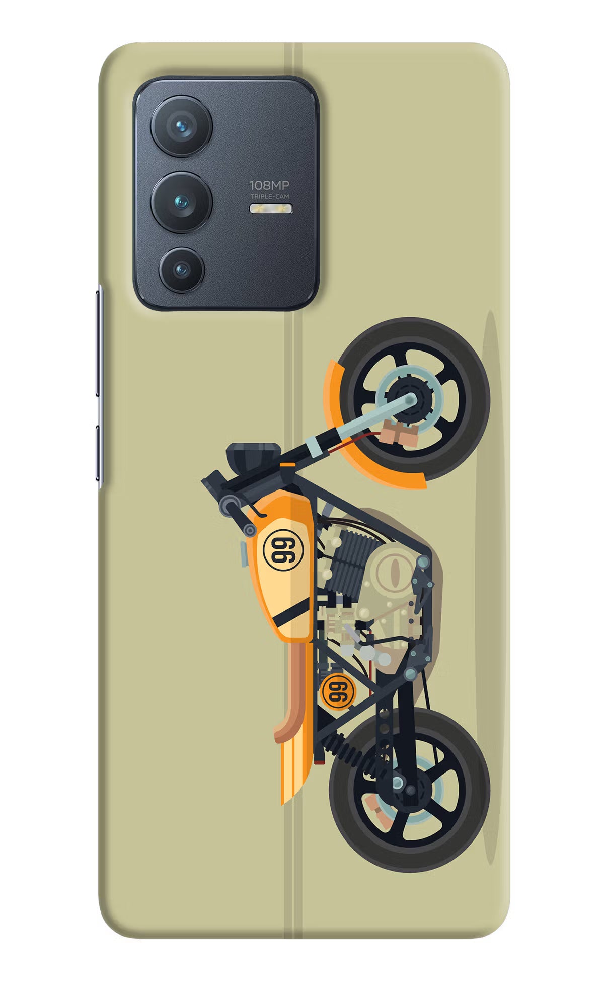 Vertical Speedster Vivo V23 Pro 5G Hard Case Back Cover by Casekaro