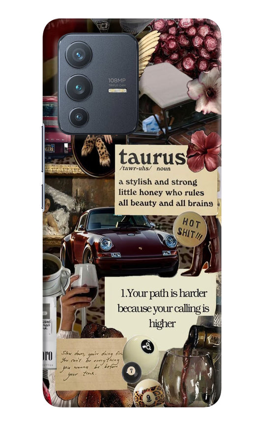 Taurus Zodiac Vivo V23 Pro 5G Hard Case Back Cover by Casekaro