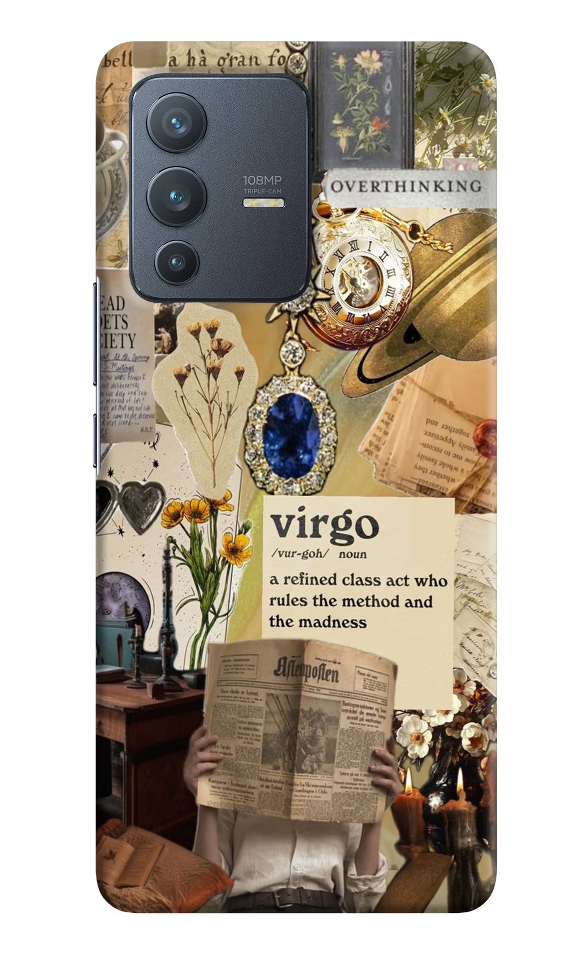 Virgo Zodiac Vivo V23 Pro 5G Hard Case Back Cover by Casekaro