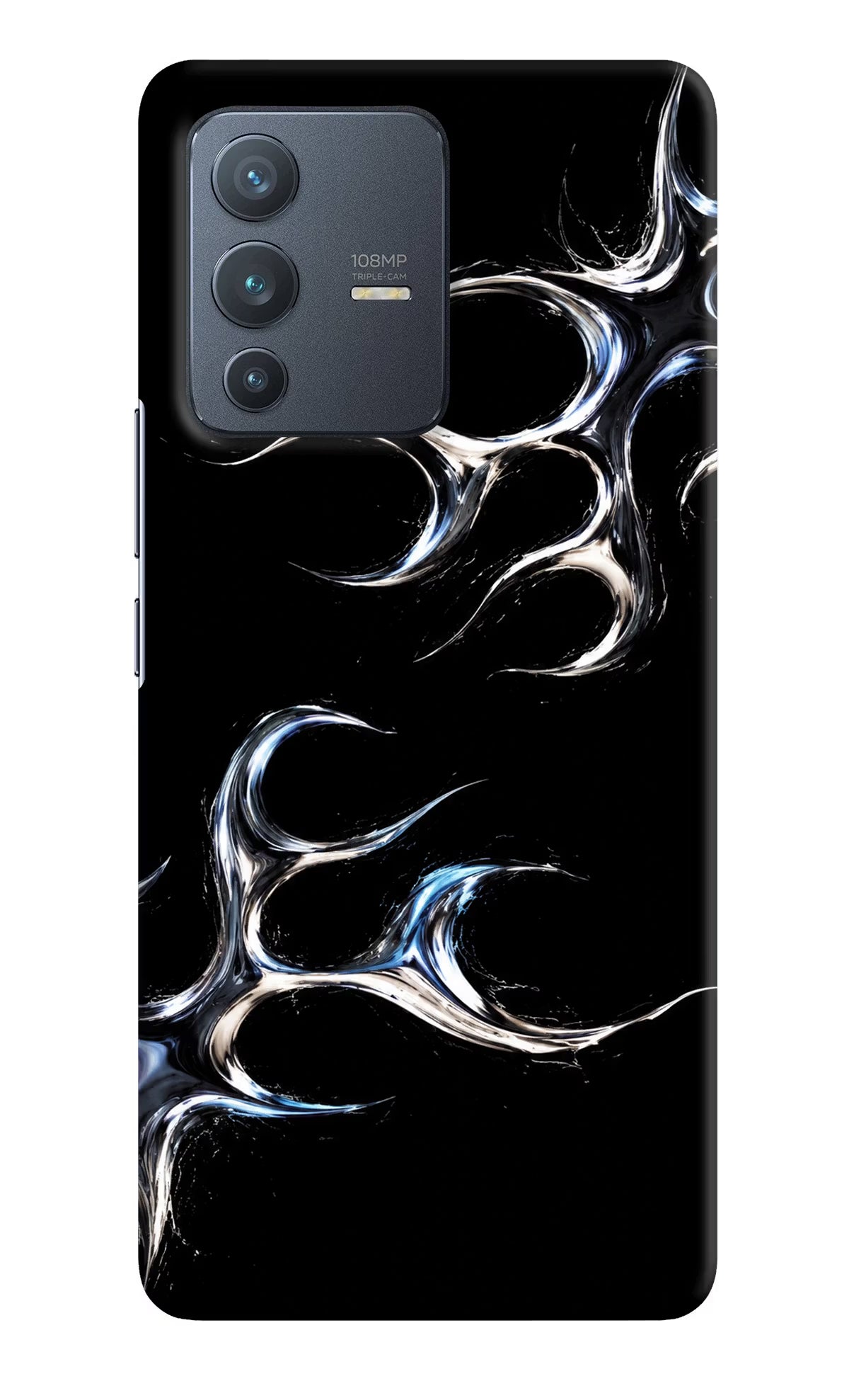 Chrome Tribal Vivo V23 Pro 5G Hard Case Back Cover by Casekaro