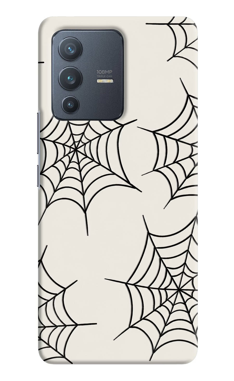 Spider Web Vivo V23 Pro 5G Back Cover, Hard case