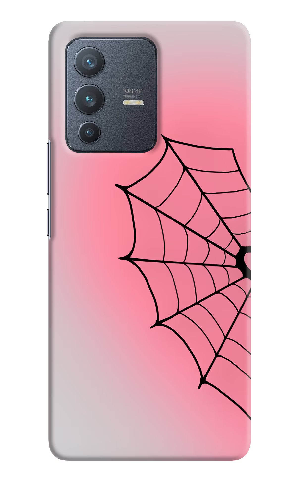 Pink Web Vivo V23 Pro 5G Back Cover
