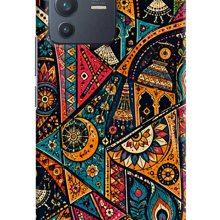 Folk Print Vivo V23 Pro 5G Hard Case Back Cover by Casekaro