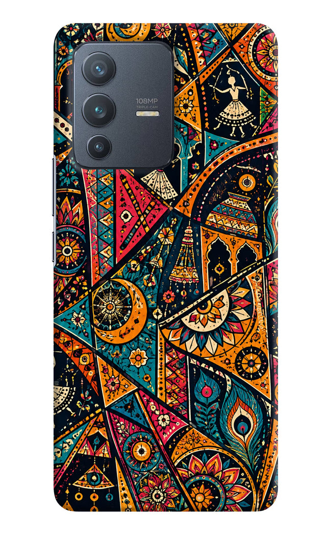 Folk Print Vivo V23 Pro 5G Hard Case Back Cover by Casekaro
