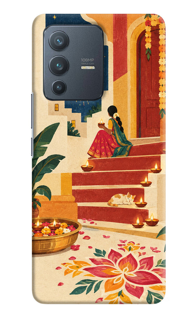 Diwali Rangoli Vivo V23 Pro 5G Hard Case Back Cover by Casekaro
