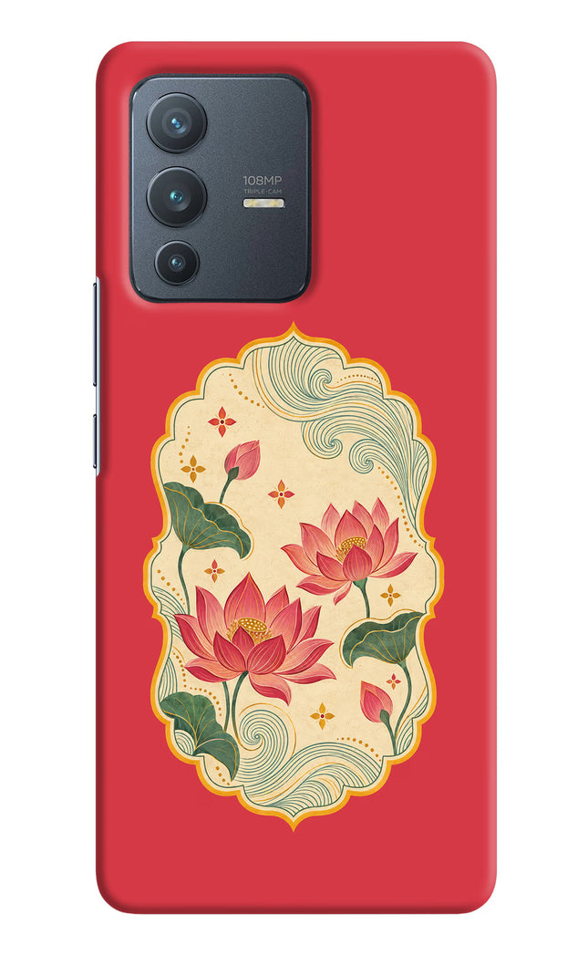 Pink Lotus Vivo V23 Pro 5G Hard Case Back Cover by Casekaro