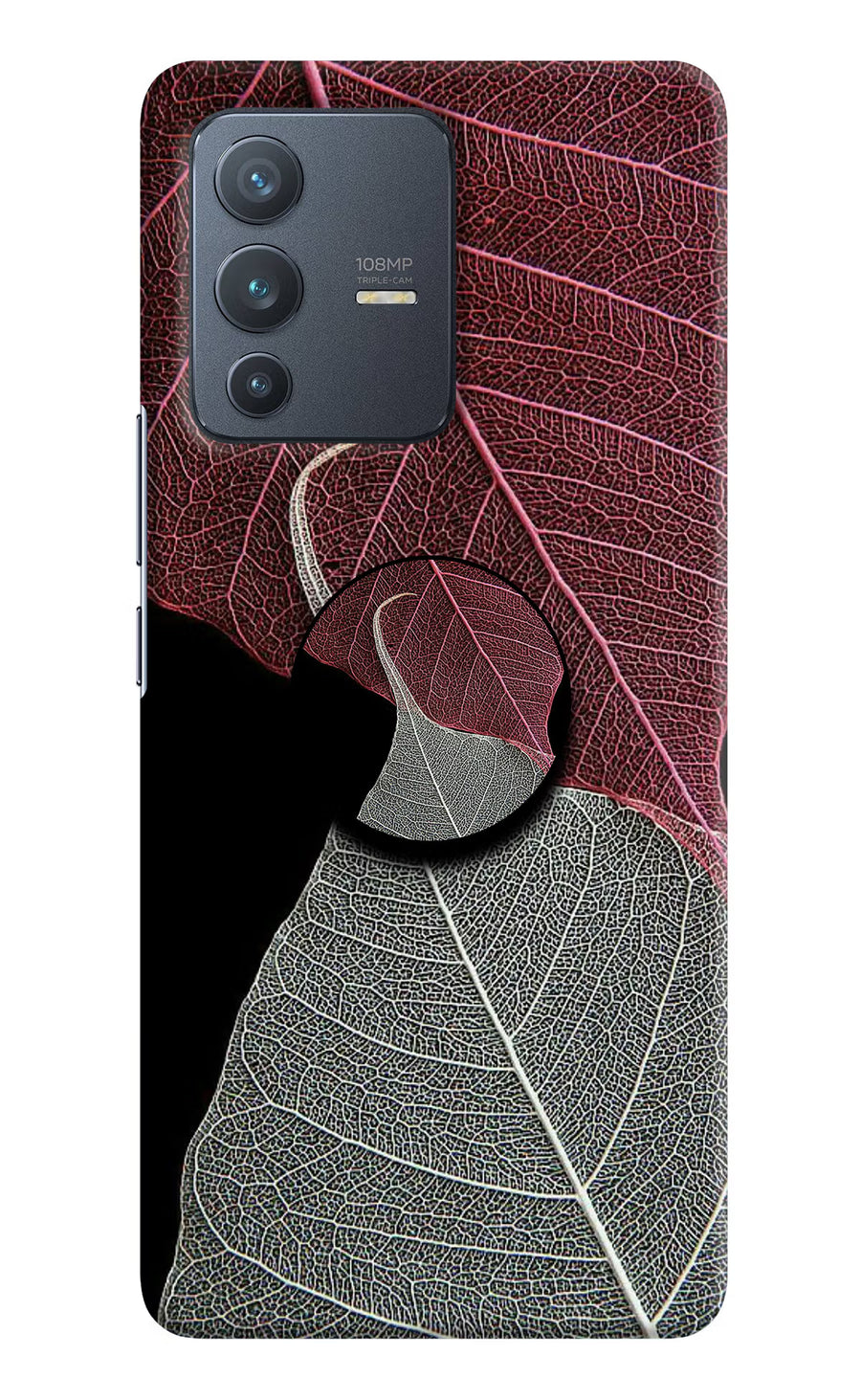 Leaf Pattern Vivo V23 Pro 5G Pop Case, Hard case