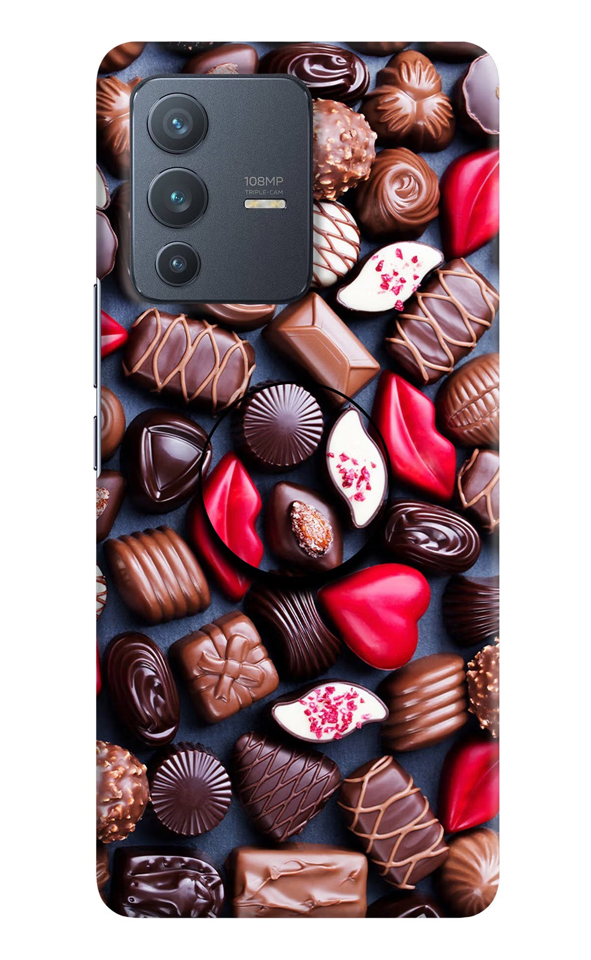 Chocolates Vivo V23 Pro 5G Pop Case by Casekaro