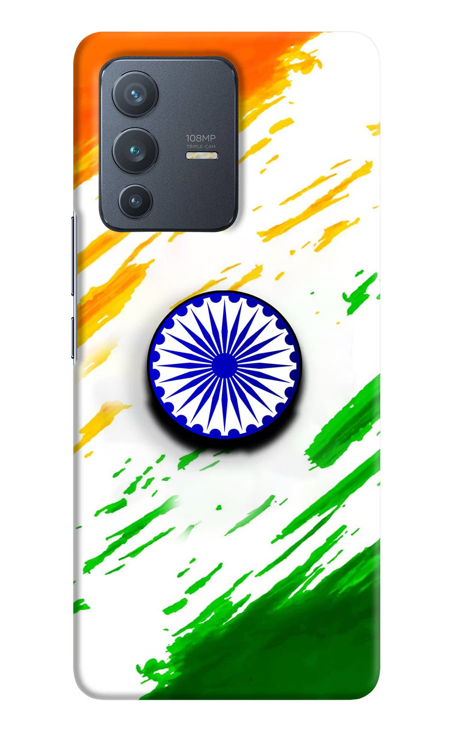 Indian Flag Ashoka Chakra Vivo V23 Pro 5G Pop Case, Hard case