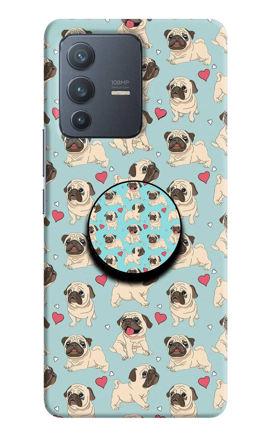 Pug Dog Vivo V23 Pro 5G Pop Case, Hard case