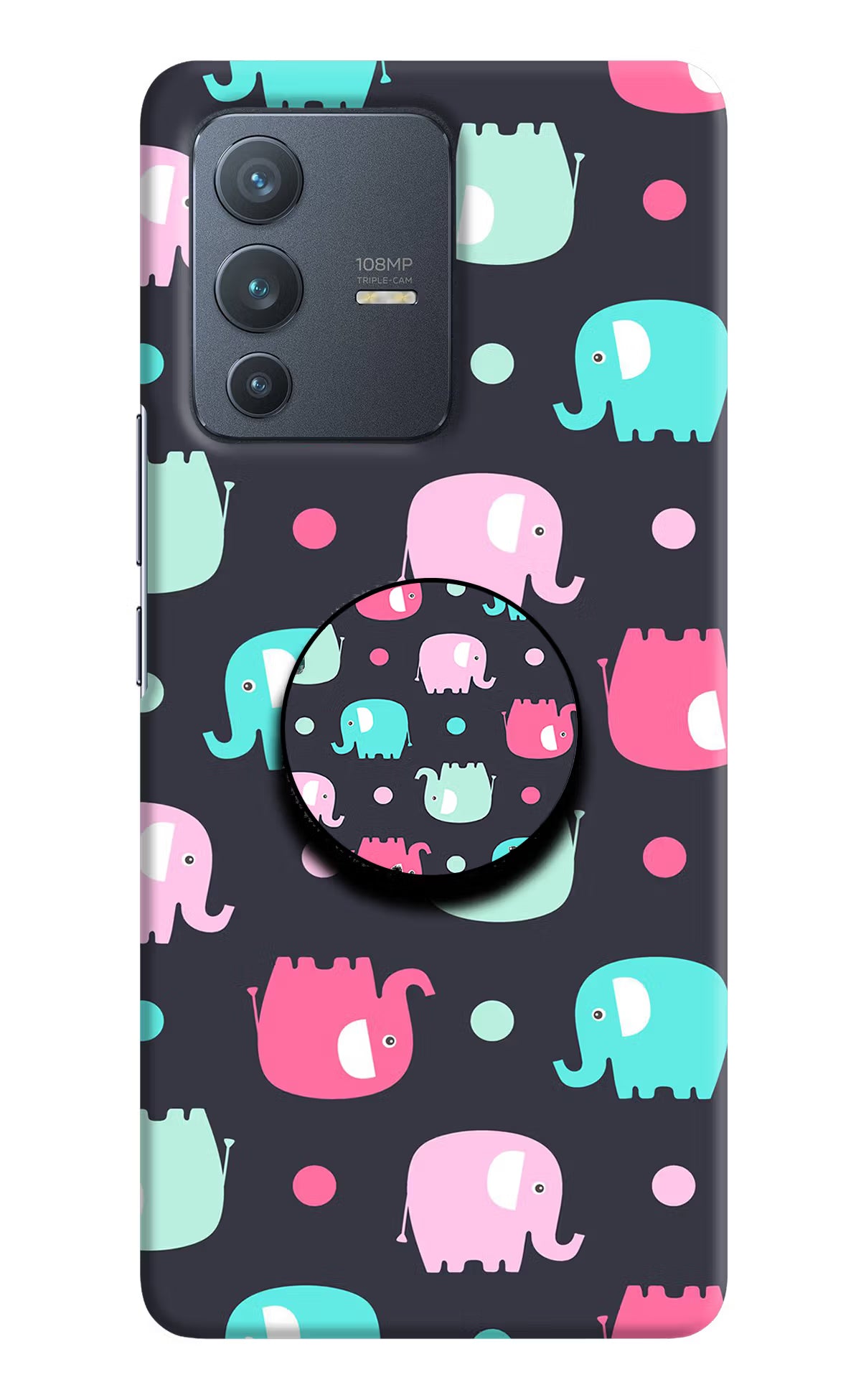 Baby Elephants Vivo V23 Pro 5G Pop Case by Casekaro