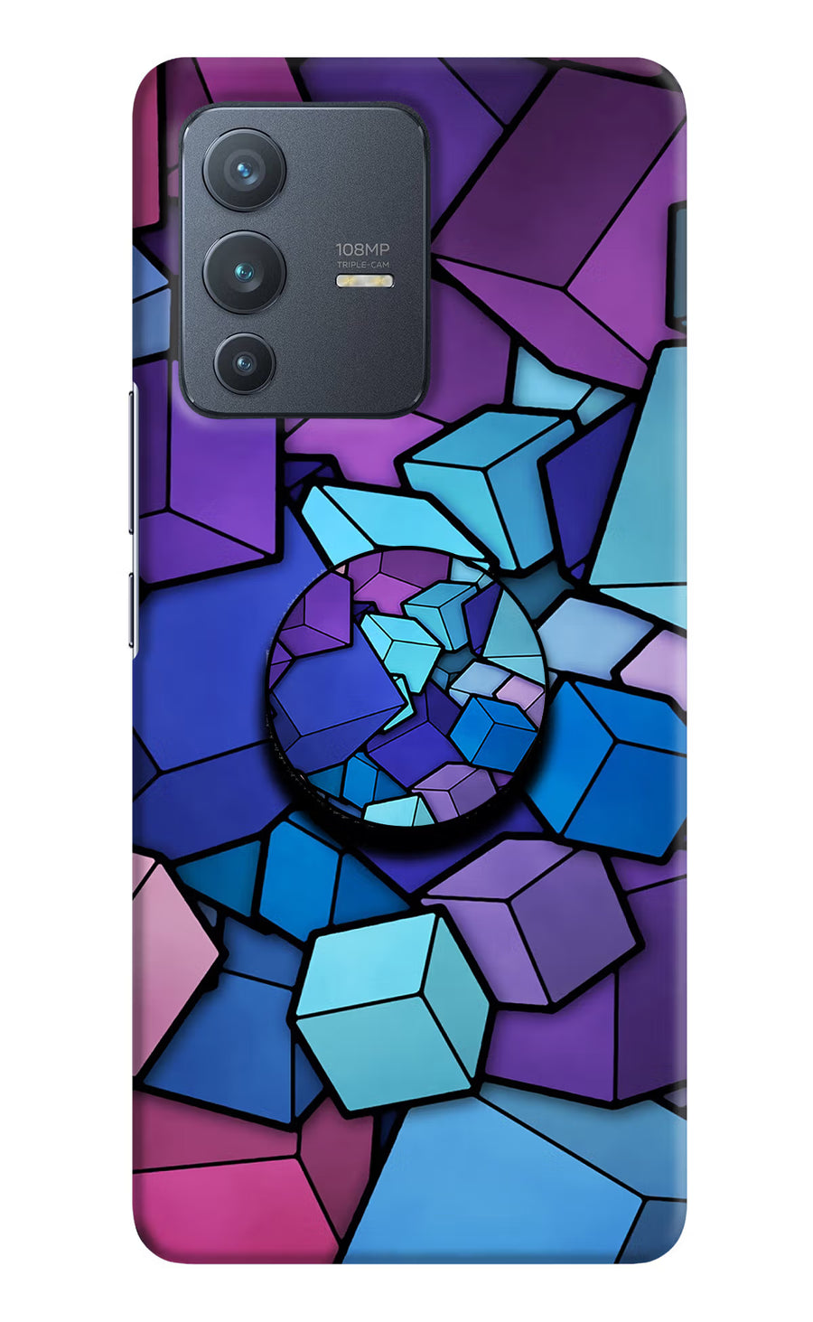Cubic Abstract Vivo V23 Pro 5G Pop Case, Hard case