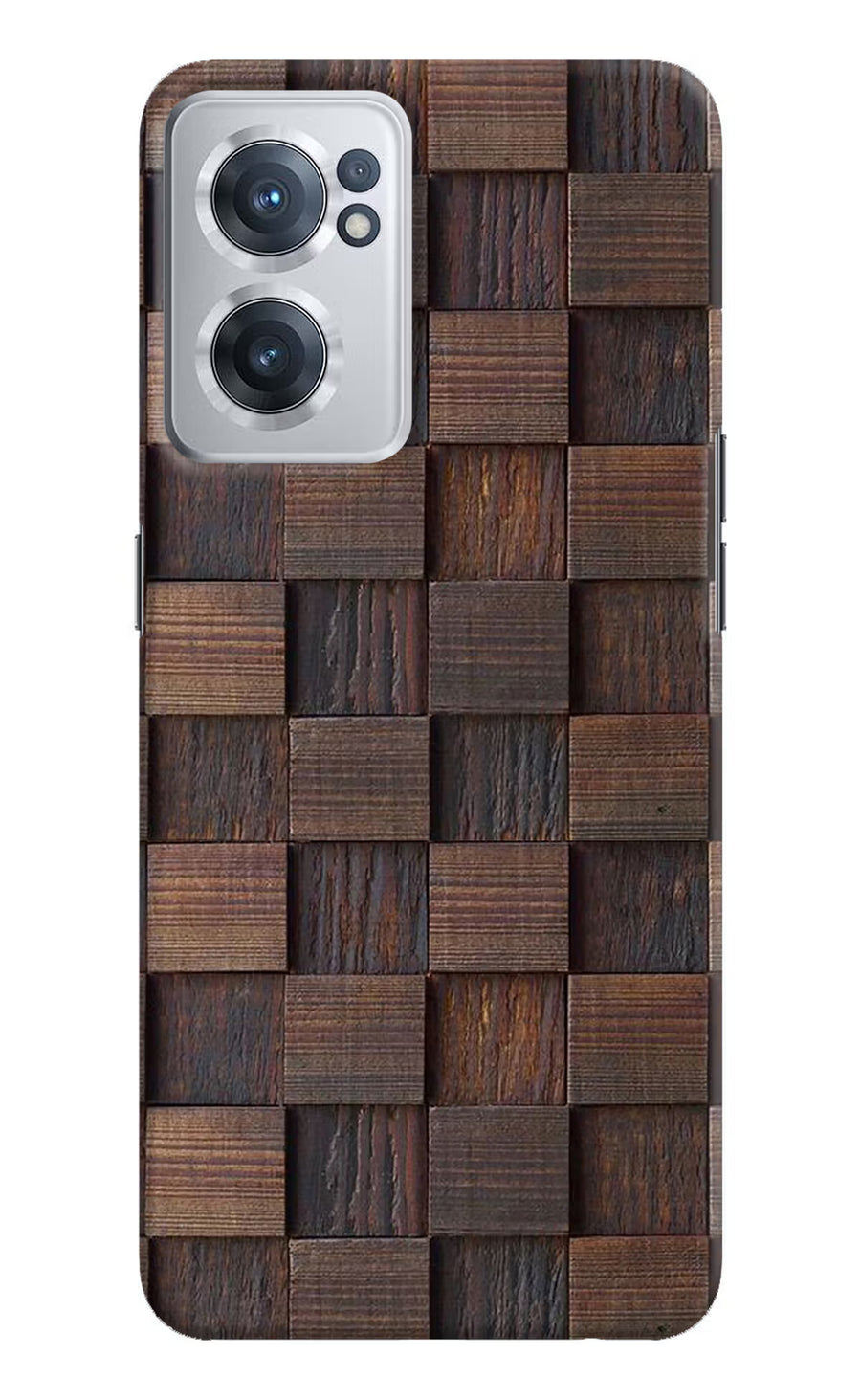 Wooden Cube Design OnePlus Nord CE 2 5G Back Cover, Hard case