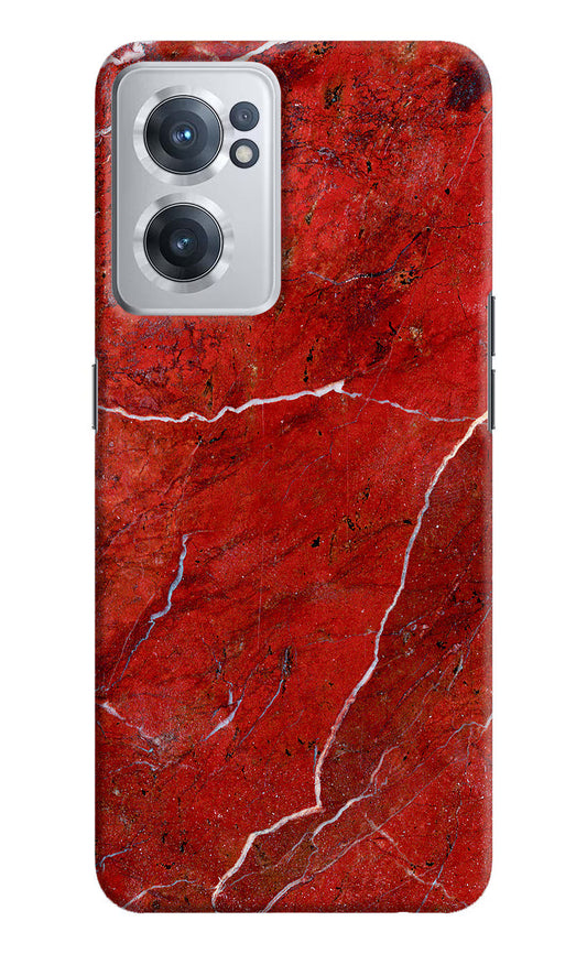 Red Marble Design OnePlus Nord CE 2 5G Hard Case Back Cover by Casekaro