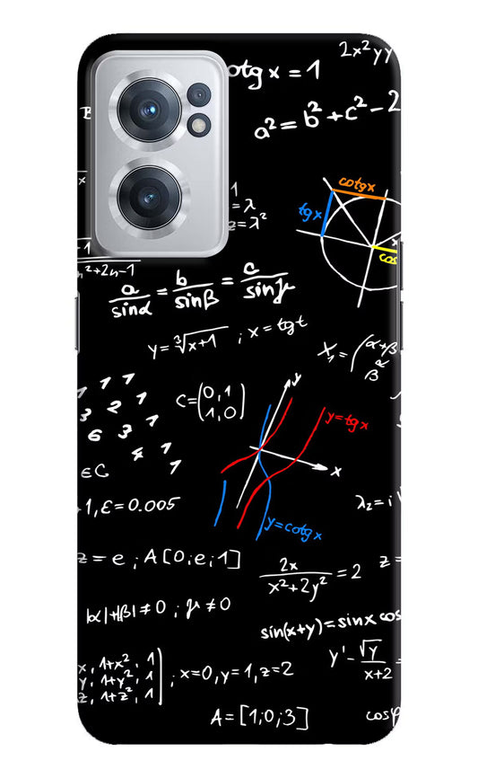 Mathematics Formula OnePlus Nord CE 2 5G Hard Case Back Cover by Casekaro