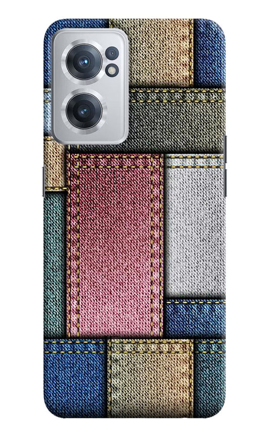 Multicolor Jeans OnePlus Nord CE 2 5G Hard Case Back Cover by Casekaro