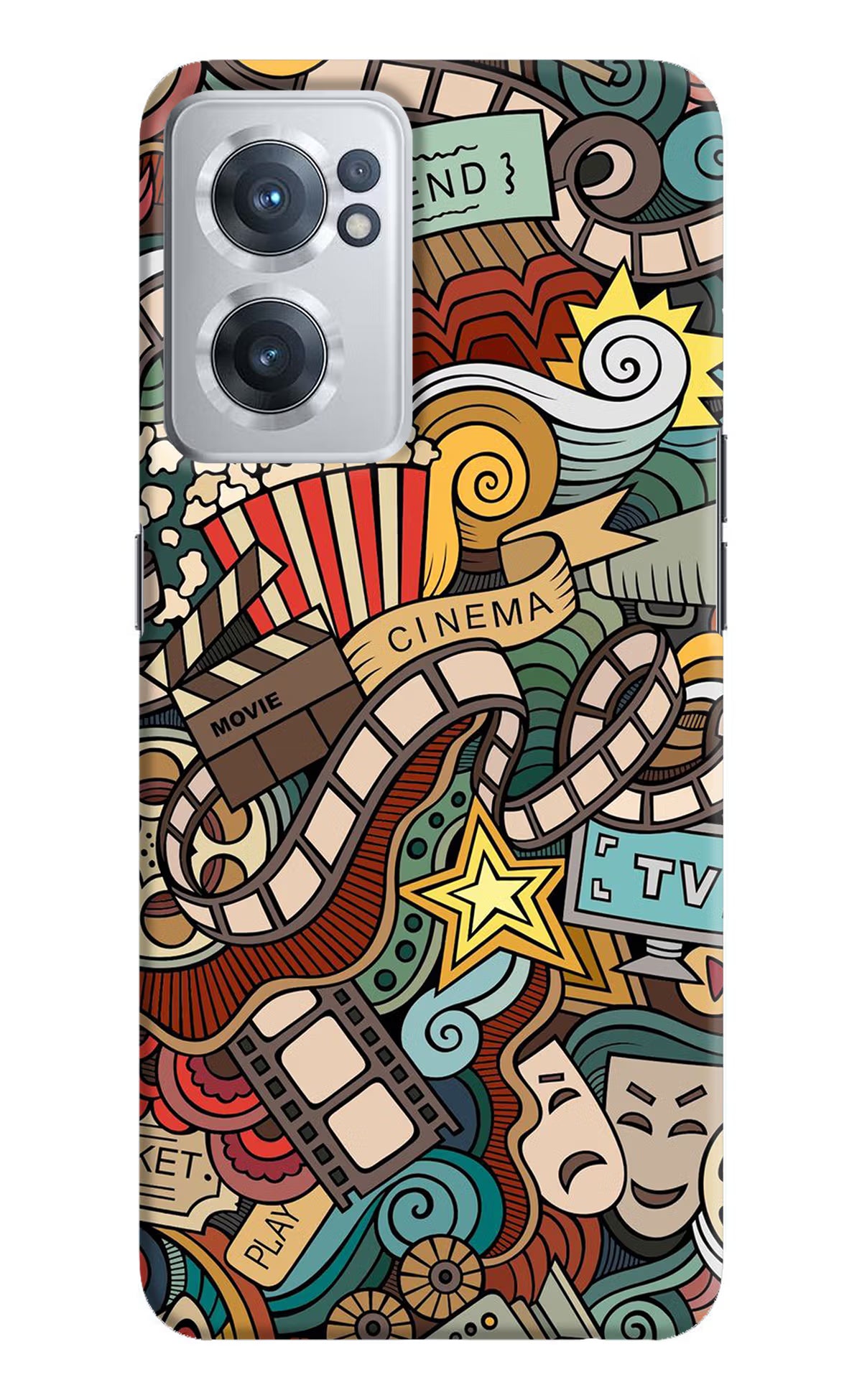 Cinema Abstract OnePlus Nord CE 2 5G Hard Case Back Cover by Casekaro