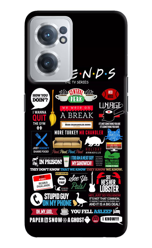 FRIENDS OnePlus Nord CE 2 5G Hard Case Back Cover by Casekaro