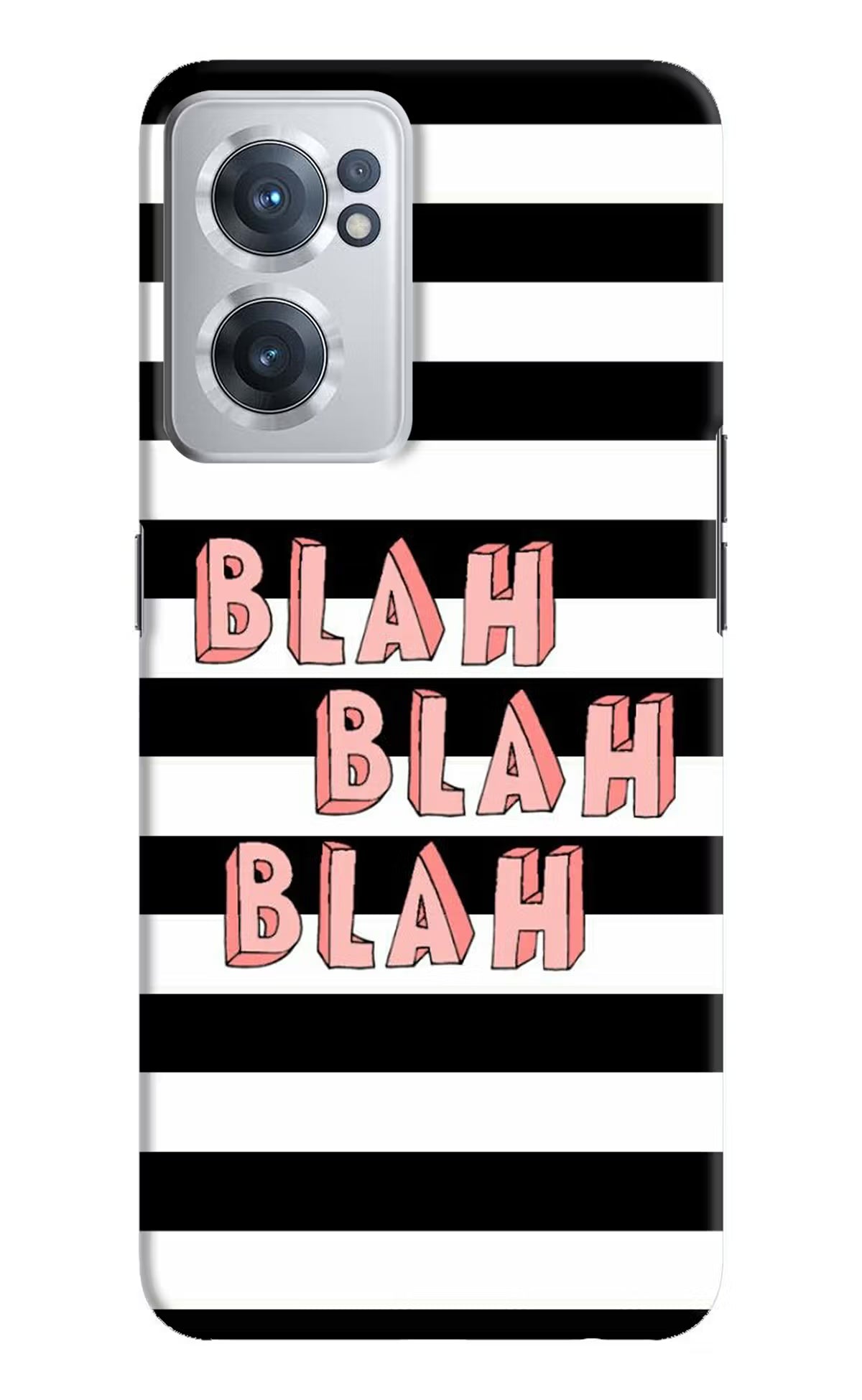 Blah Blah Blah OnePlus Nord CE 2 5G Hard Case Back Cover by Casekaro