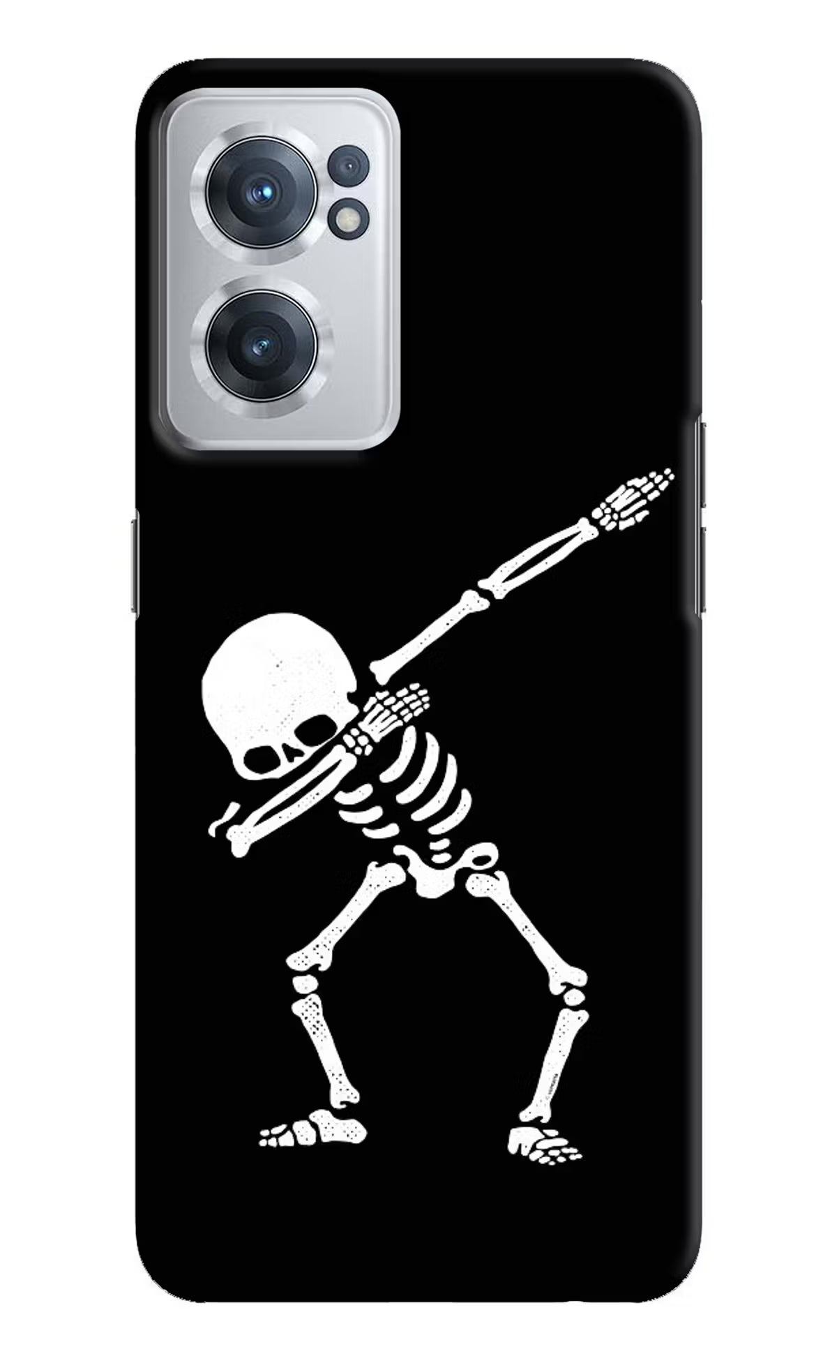 Dabbing Skeleton Art OnePlus Nord CE 2 5G Hard Case Back Cover by Casekaro