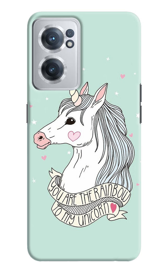 Unicorn Wallpaper OnePlus Nord CE 2 5G Hard Case Back Cover by Casekaro