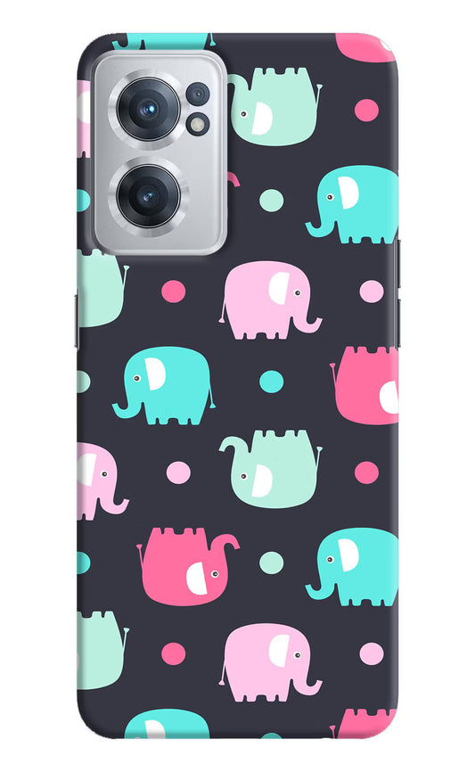 Elephants OnePlus Nord CE 2 5G Hard Case Back Cover by Casekaro