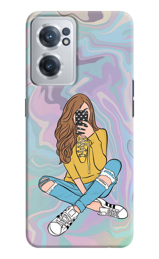 Selfie Girl OnePlus Nord CE 2 5G Hard Case Back Cover by Casekaro