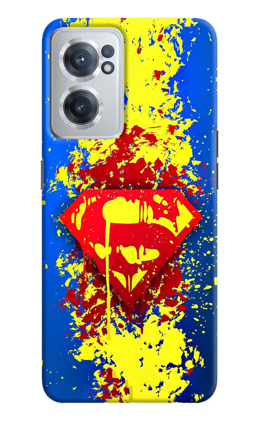 Superman logo OnePlus Nord CE 2 5G Hard Case Back Cover by Casekaro