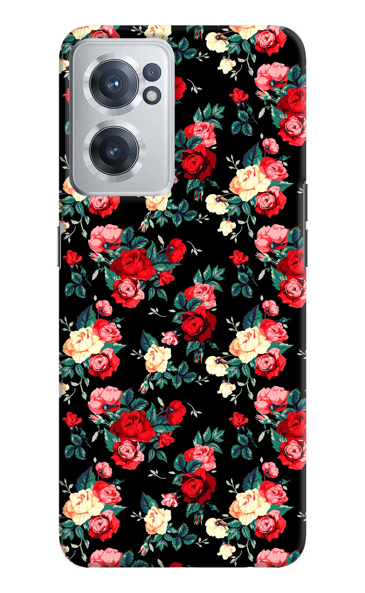 Rose Pattern OnePlus Nord CE 2 5G Hard Case Back Cover by Casekaro