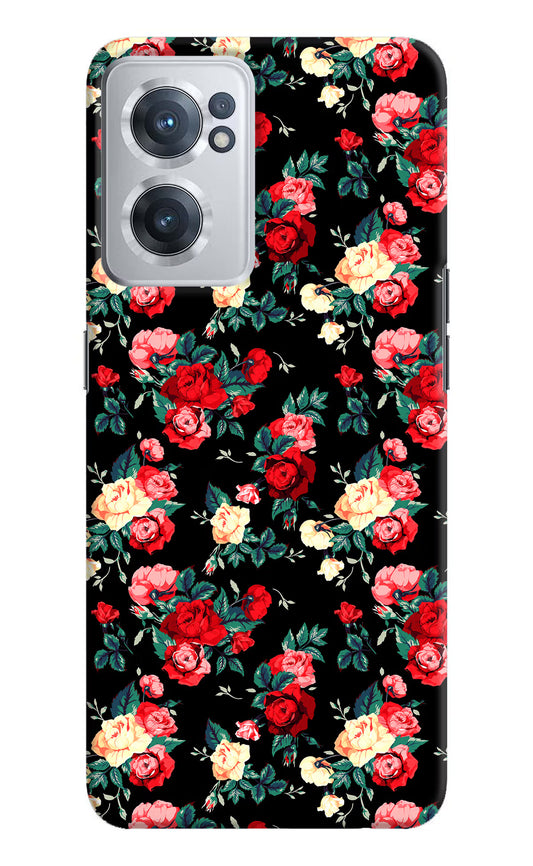 Rose Pattern OnePlus Nord CE 2 5G Hard Case Back Cover by Casekaro