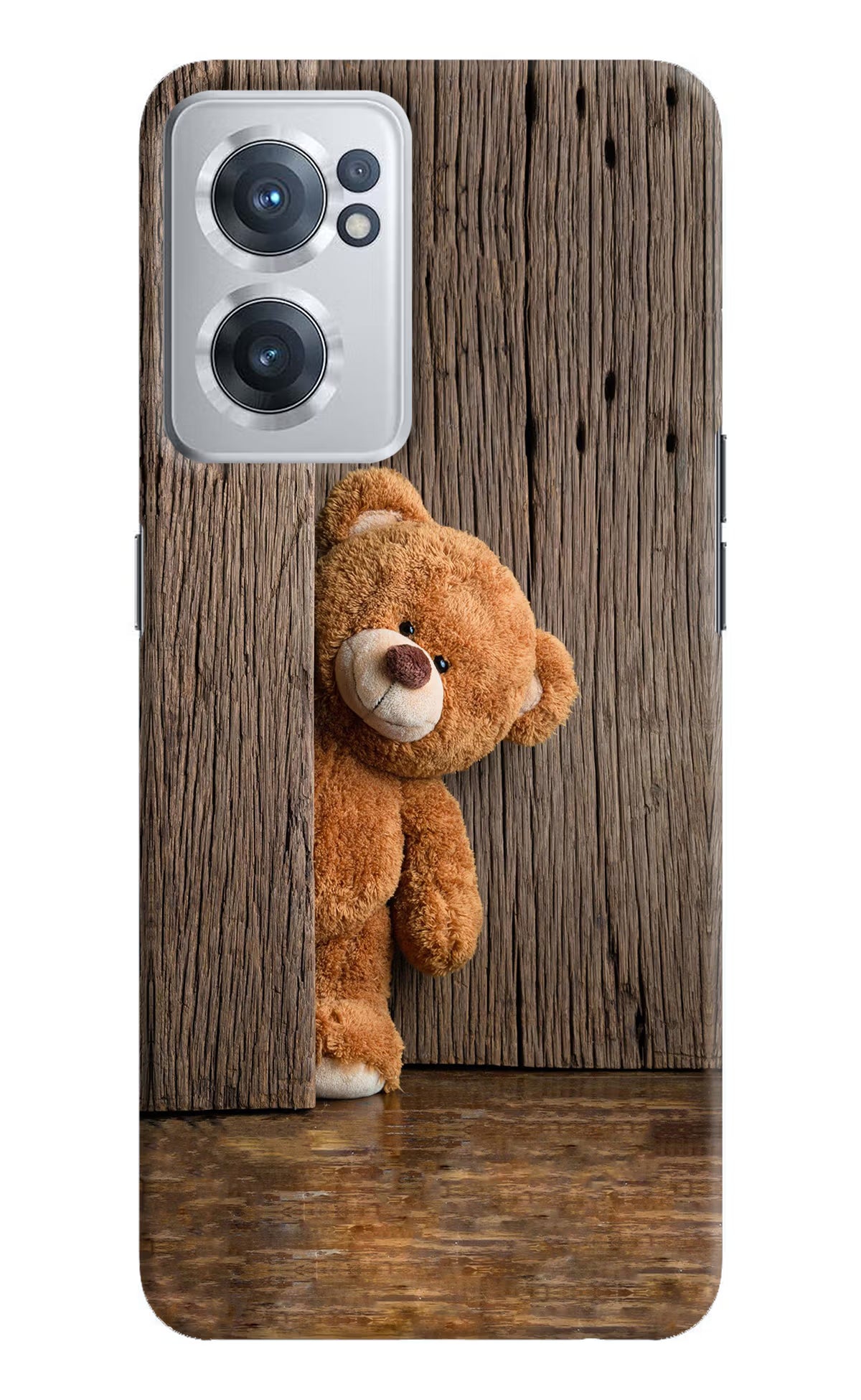Teddy Wooden OnePlus Nord CE 2 5G Hard Case Back Cover by Casekaro