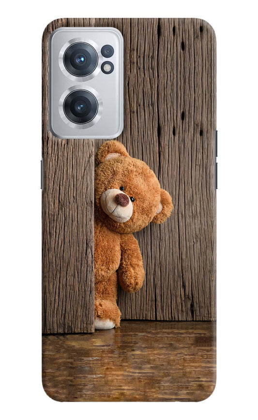 Teddy Wooden OnePlus Nord CE 2 5G Hard Case Back Cover by Casekaro