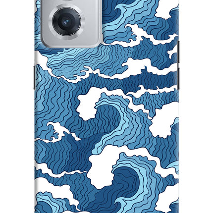 Blue Waves OnePlus Nord CE 2 5G Hard Case Back Cover by Casekaro