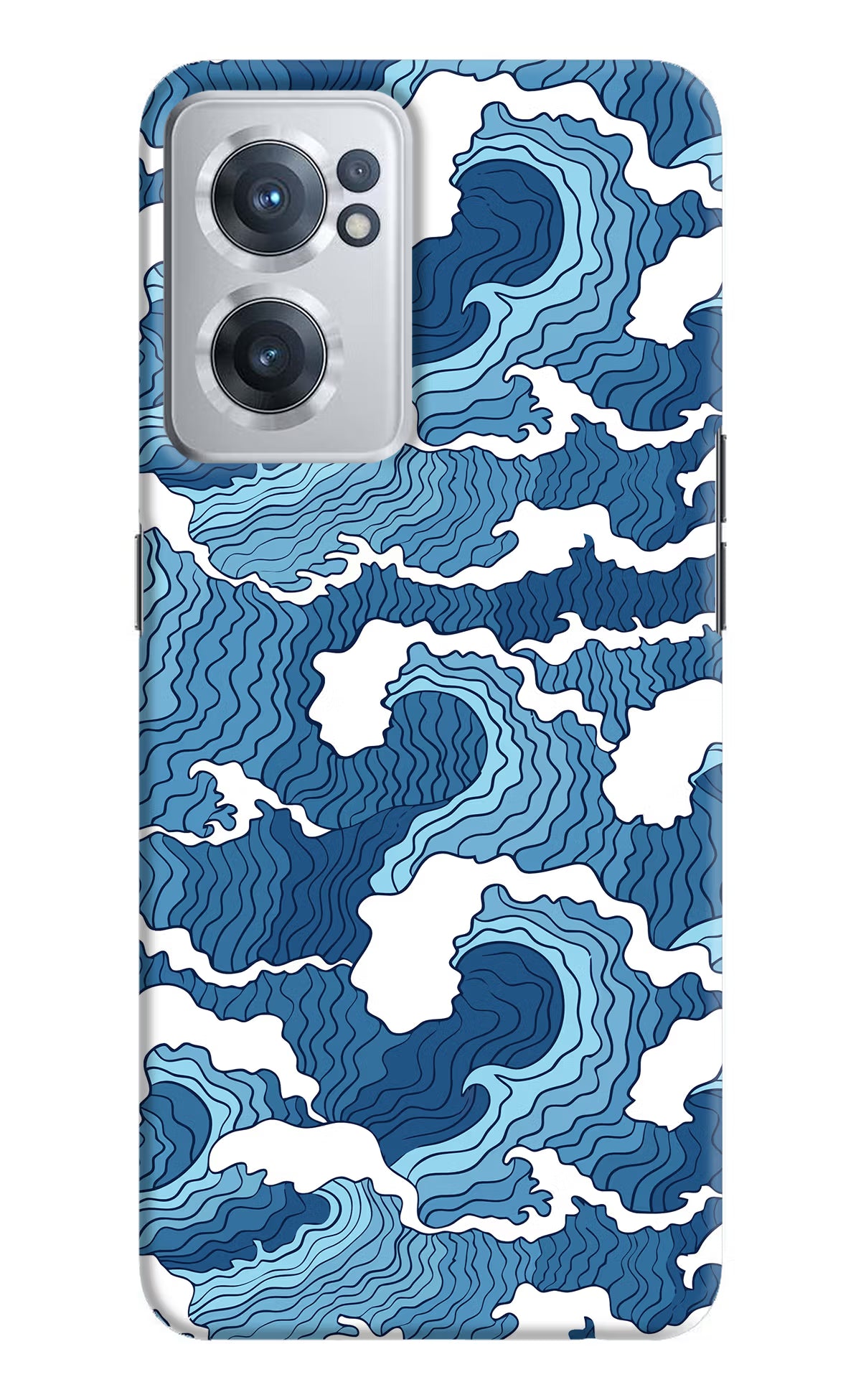 Blue Waves OnePlus Nord CE 2 5G Hard Case Back Cover by Casekaro