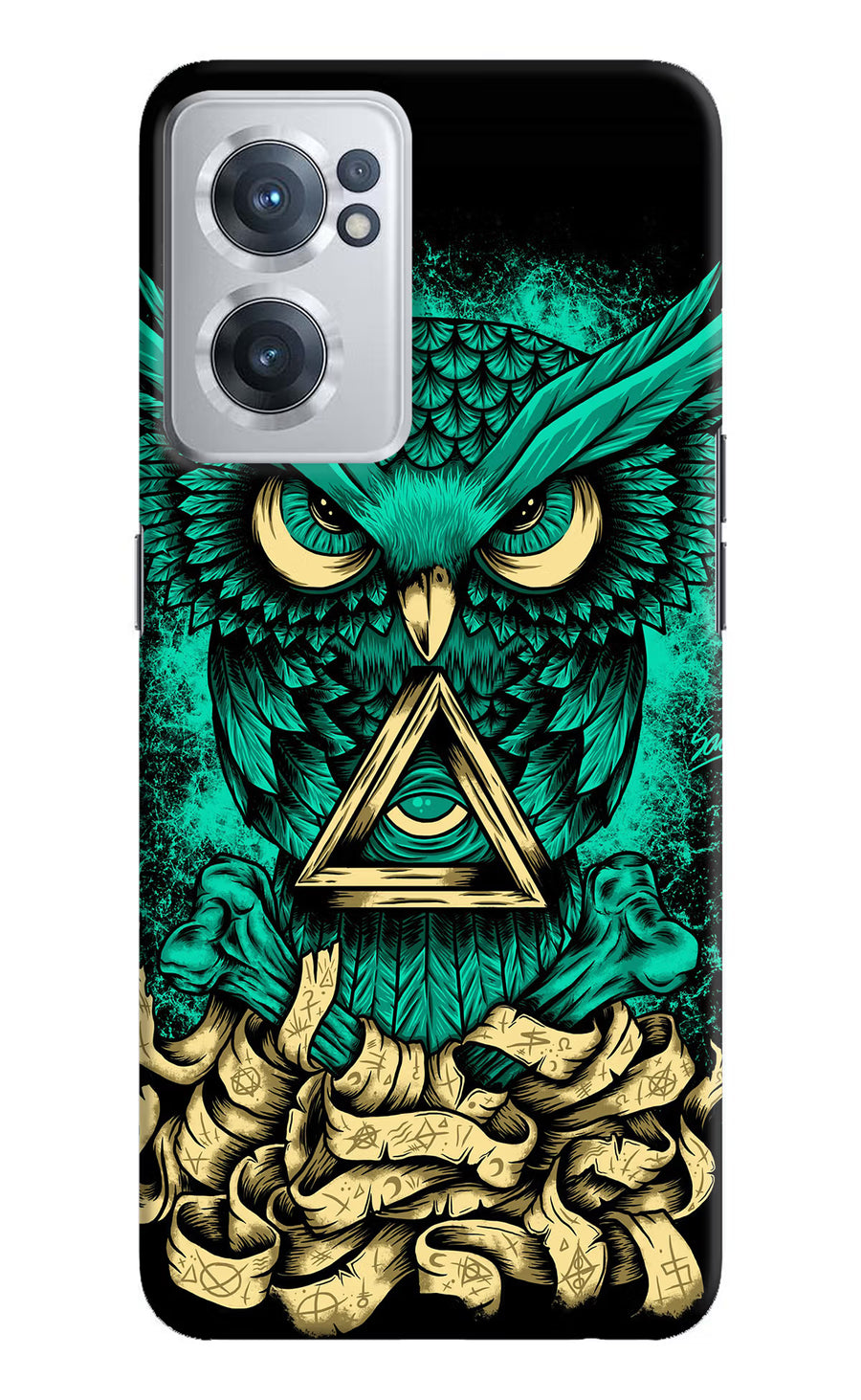 Green Owl OnePlus Nord CE 2 5G Back Cover, Hard case