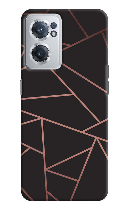 Geometric Pattern OnePlus Nord CE 2 5G Hard Case Back Cover by Casekaro