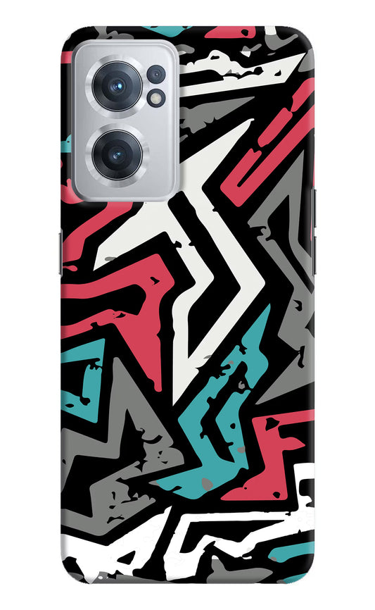 Geometric Graffiti OnePlus Nord CE 2 5G Hard Case Back Cover by Casekaro