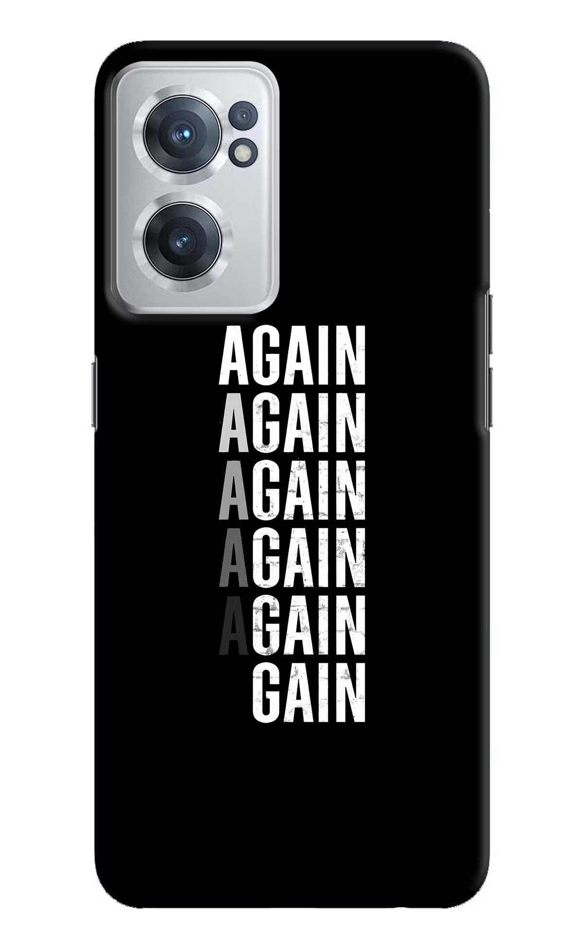 Again Again Gain OnePlus Nord CE 2 5G Hard Case Back Cover by Casekaro