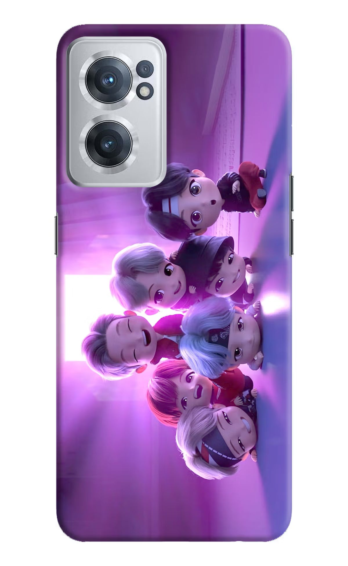 BTS Chibi OnePlus Nord CE 2 5G Hard Case Back Cover by Casekaro