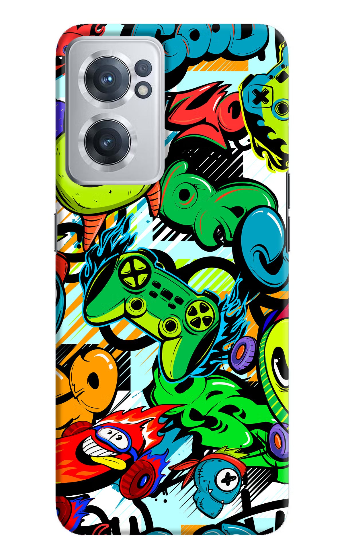 Game Doodle OnePlus Nord CE 2 5G Hard Case Back Cover by Casekaro
