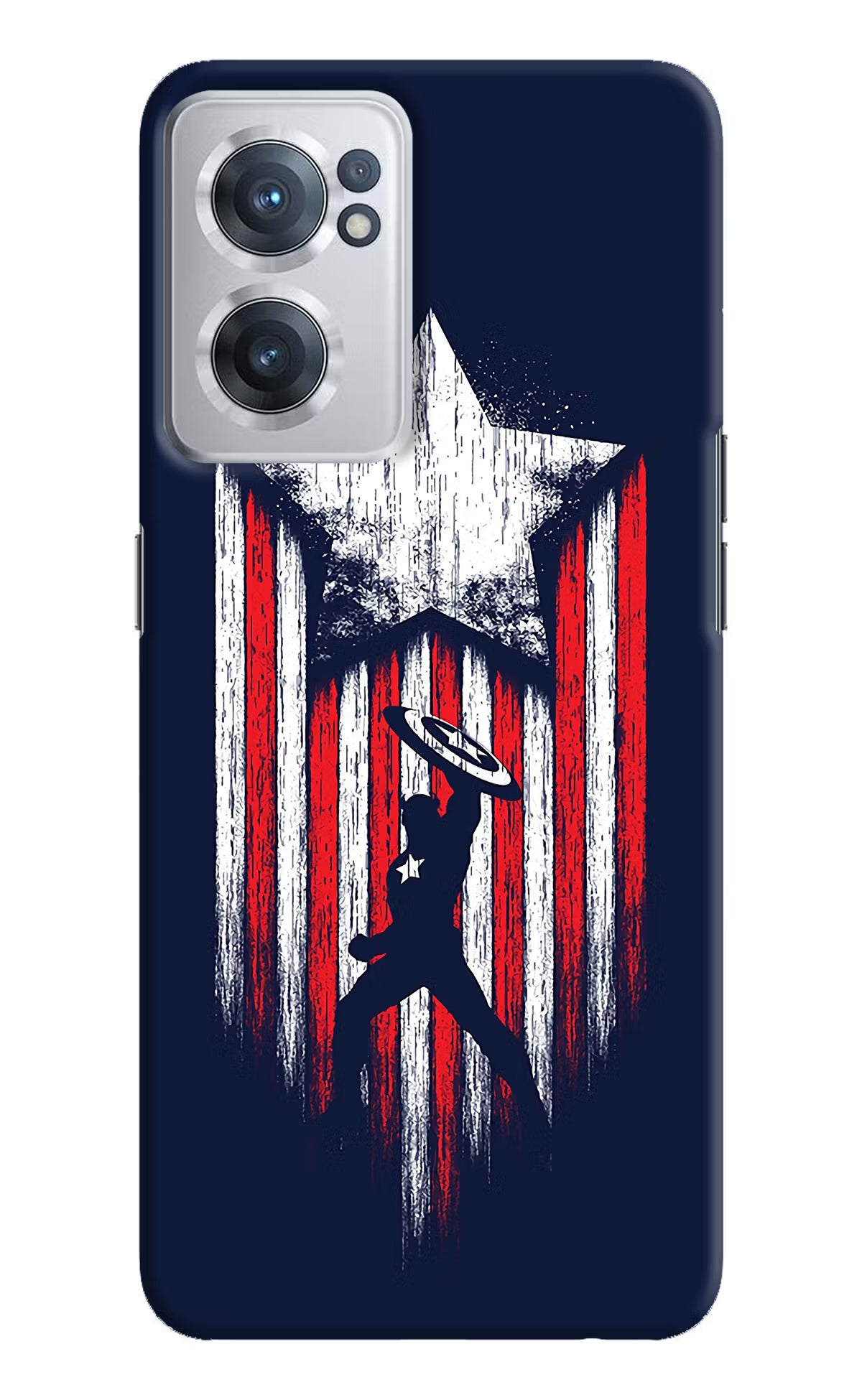 Captain America Marvel Art OnePlus Nord CE 2 5G Hard Case Back Cover by Casekaro