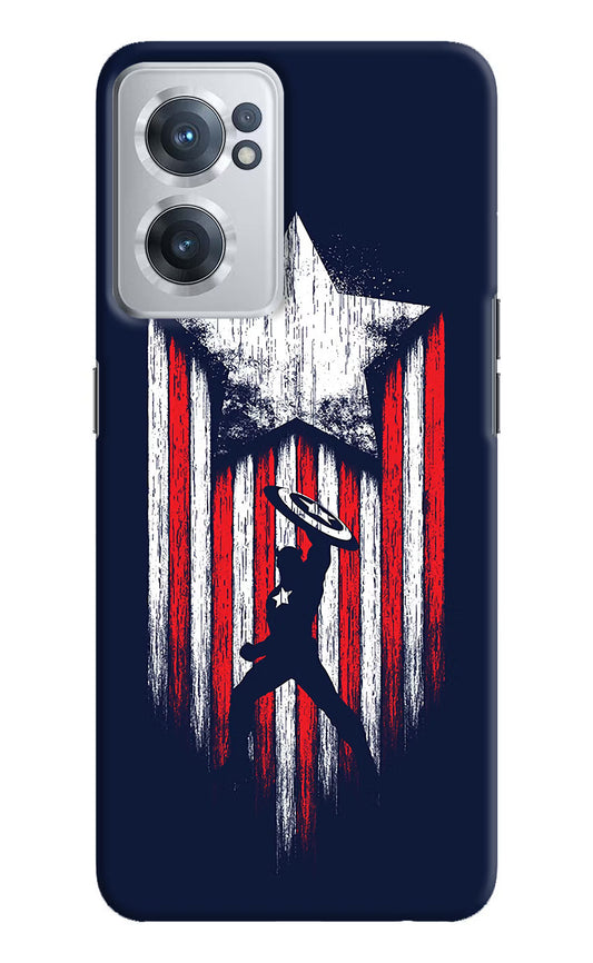 Captain America Marvel Art OnePlus Nord CE 2 5G Hard Case Back Cover by Casekaro
