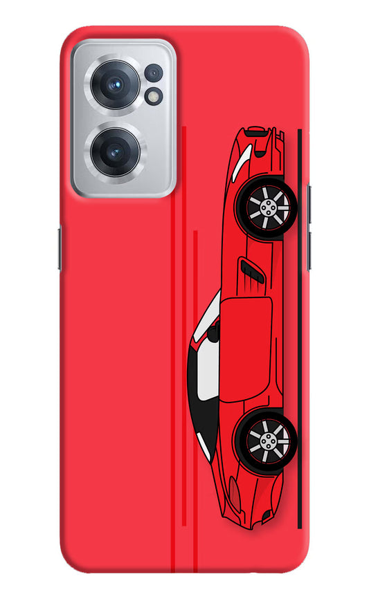 Red Velocity OnePlus Nord CE 2 5G Hard Case Back Cover by Casekaro