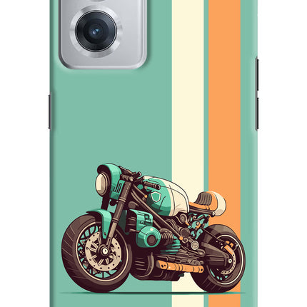 Striped Moto Drift OnePlus Nord CE 2 5G Hard Case Back Cover by Casekaro