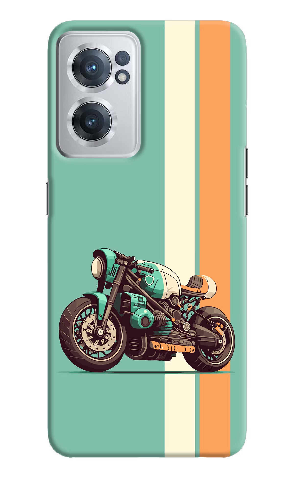 Striped Moto Drift OnePlus Nord CE 2 5G Hard Case Back Cover by Casekaro