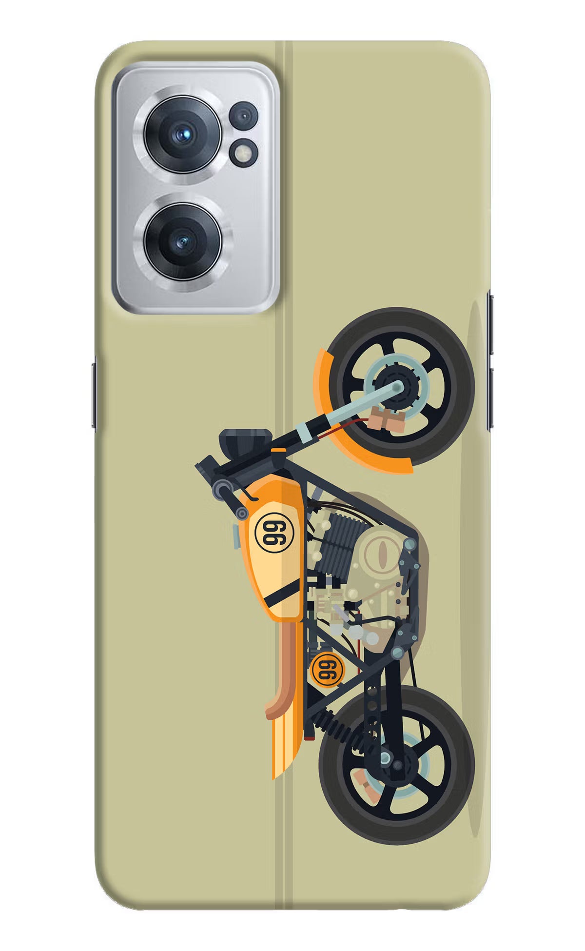 Vertical Speedster OnePlus Nord CE 2 5G Hard Case Back Cover by Casekaro