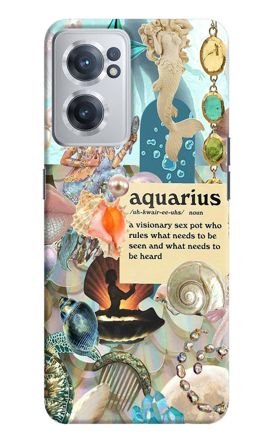 Aquarius Zodiac OnePlus Nord CE 2 5G Hard Case Back Cover by Casekaro
