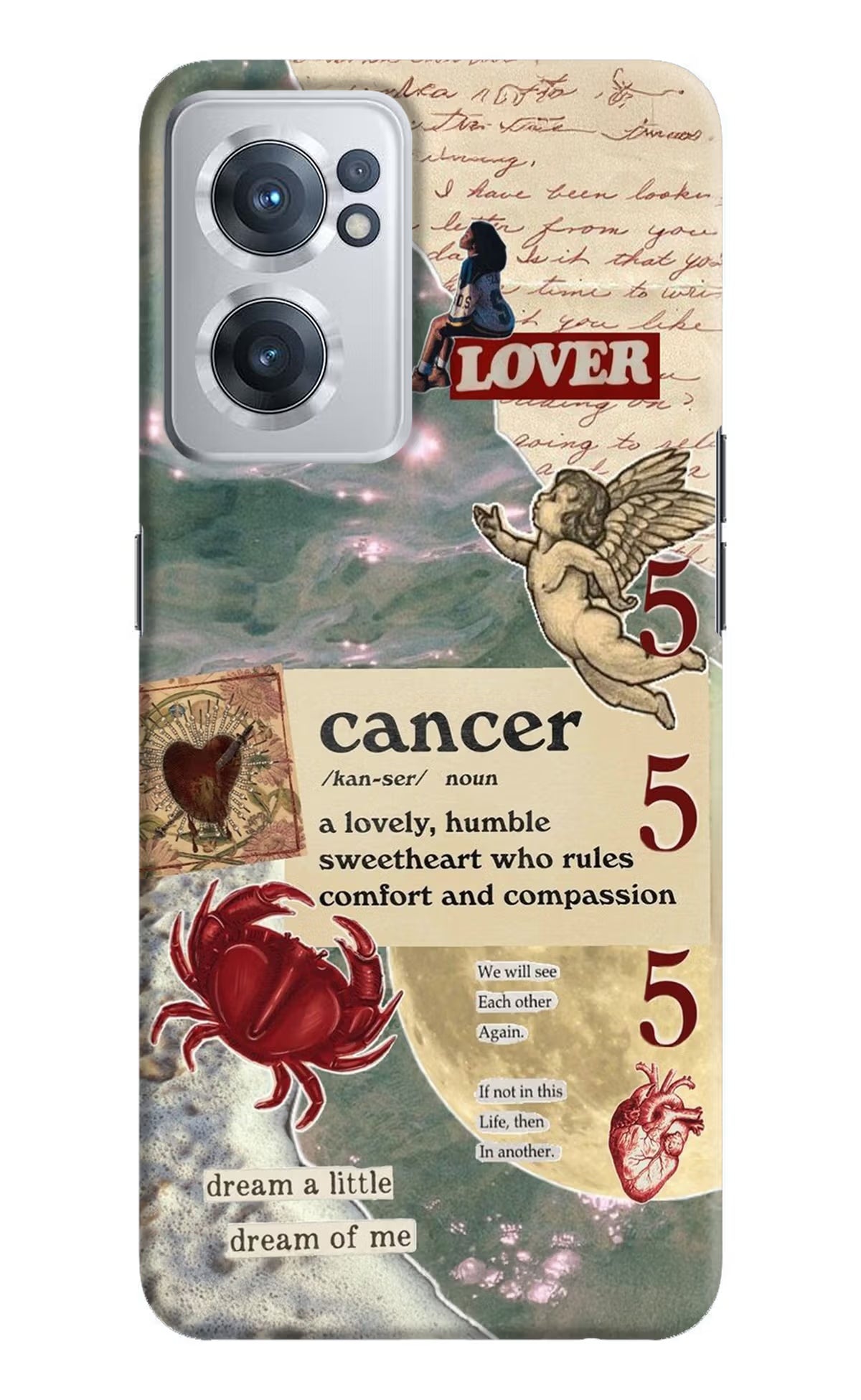 Cancer Zodiac OnePlus Nord CE 2 5G Hard Case Back Cover by Casekaro