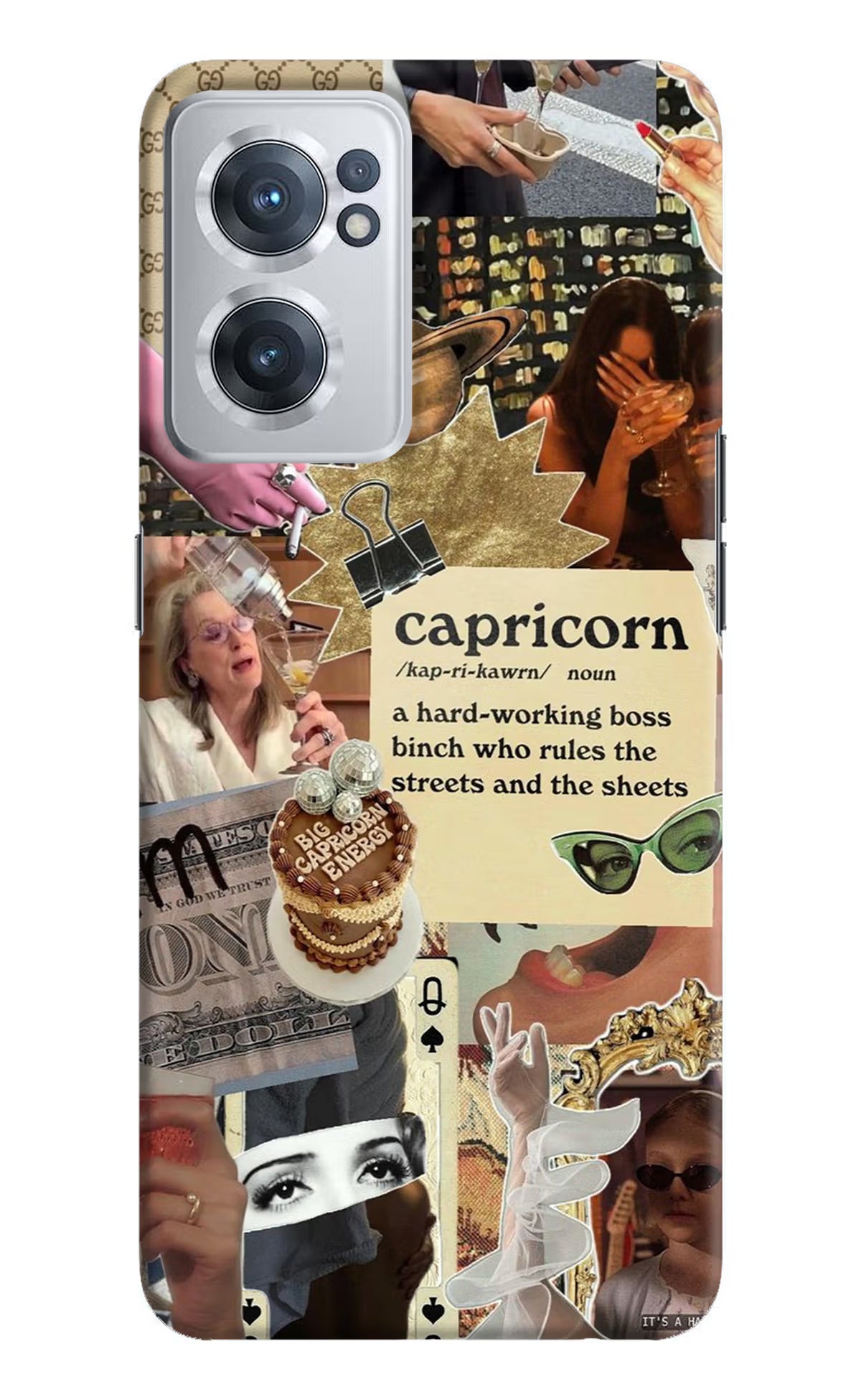 Capricorn Zodiac OnePlus Nord CE 2 5G Hard Case Back Cover by Casekaro